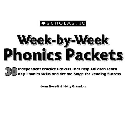 ѧżϰScholastic Week by Week Phonics Packets