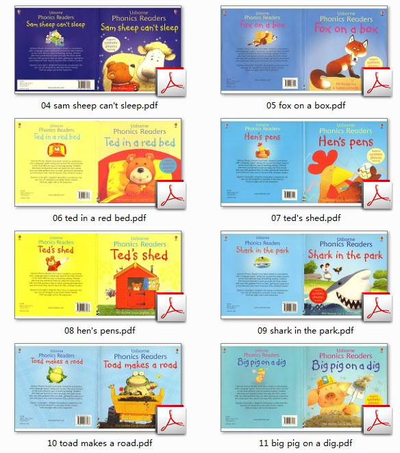 ˹Ȼƴ׶Usborne Phonics Readers 12 Ƶ