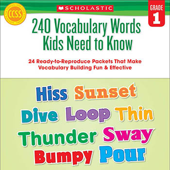 240 Vocabulary Words Kids Need to Know G1-6 PDF